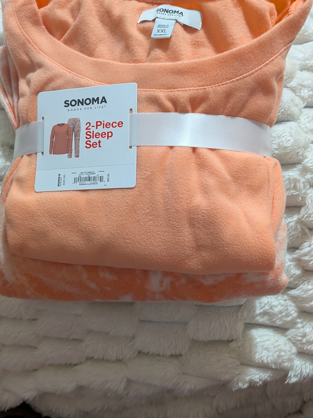 Sonoma 2-Piece Sleep Set - Peach/Coral
